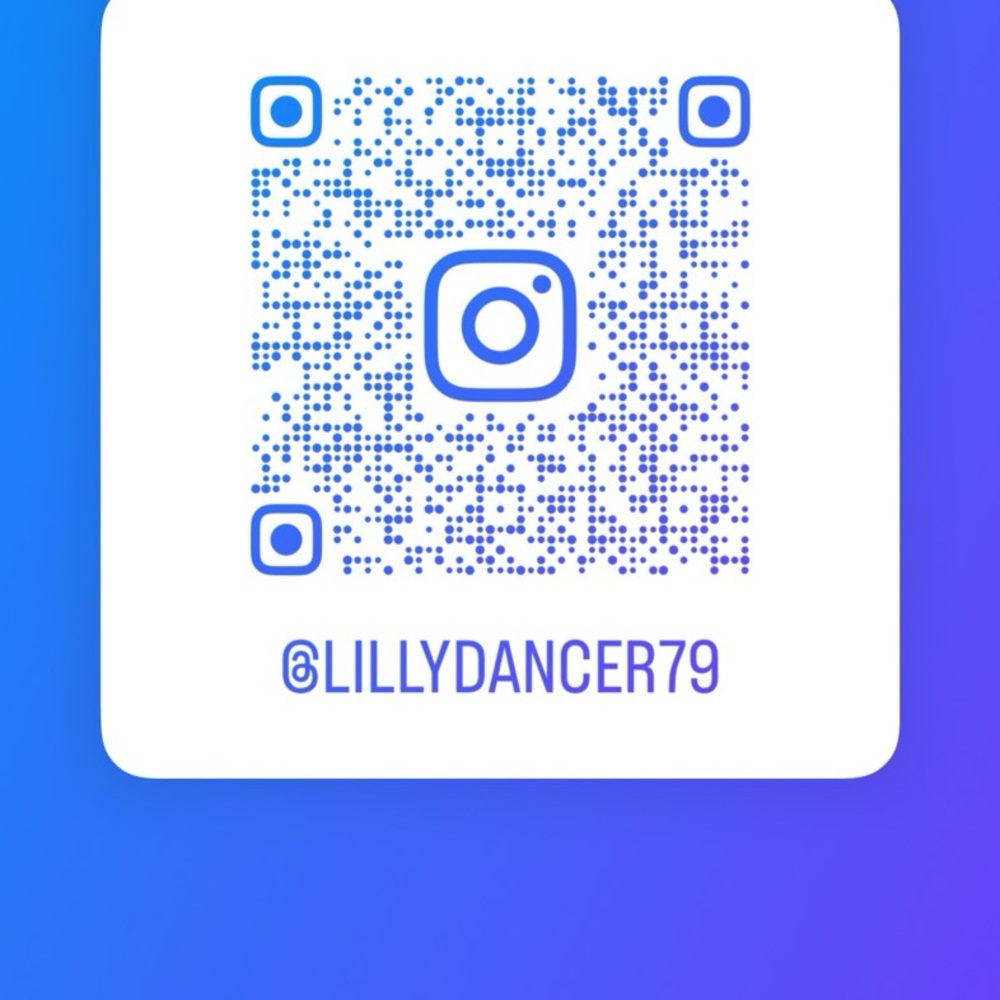 Blue Instagram QR Code
